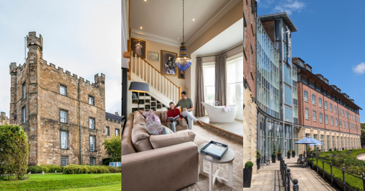 Lumley Castle, Seaham Hall Hotel and Radisson Blu Durham hotels.